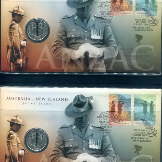 2015 (7th Apr) Aust-NZ Joint ANZAC issue as above ...