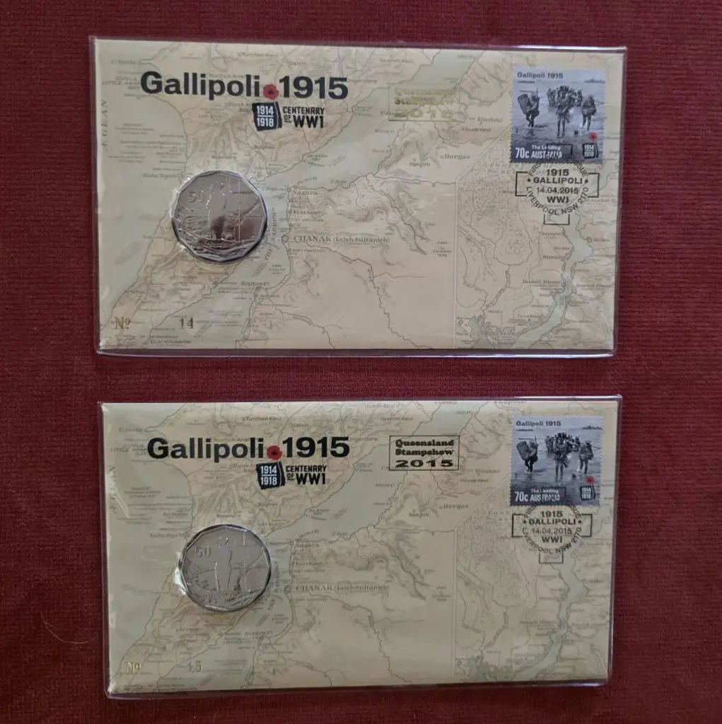 2015 (14th Apr) Gallipoli WWI Cent as above with ... Image 1++