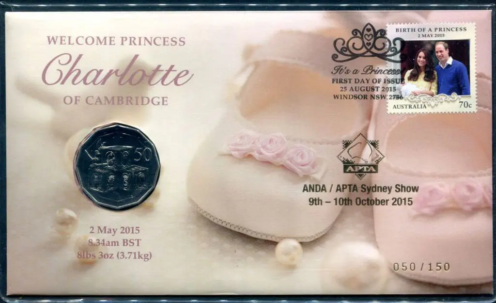 2015 (25th Aug) Birth of Princess Charlotte 50c ... Image 1++