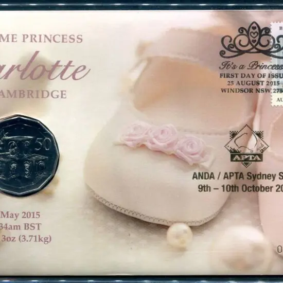 2015 (25th Aug) Birth of Princess Charlotte 50c ...