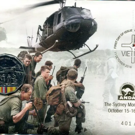 2016 (11th Oct) Vietnam War with $1 commem & 50c ...