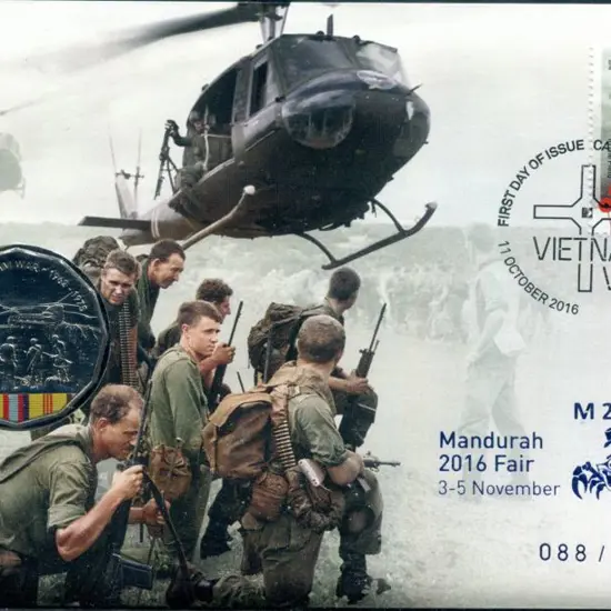 2016 (11th Oct) Vietnam War with $1 commem & 50c ...