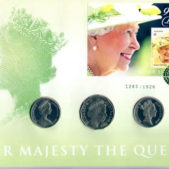 2016 (2nd Nov) QEII 90th B'day large PNC with 20c ...