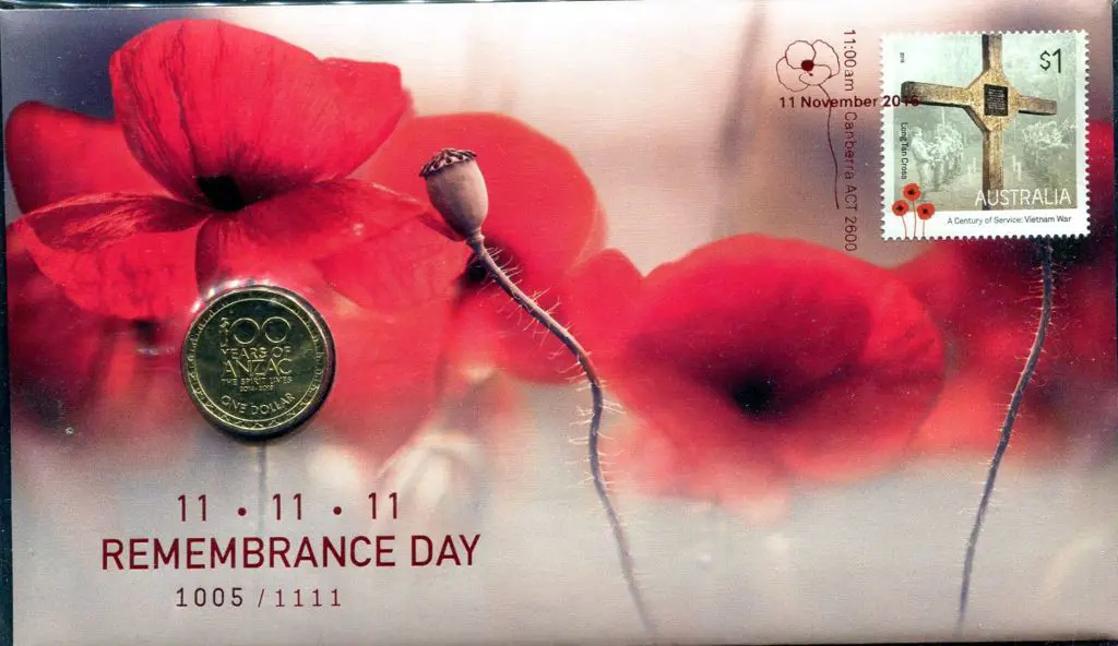 2016 (11th Nov) Remembrance Day 11.11.11 $1 ... Image 1++
