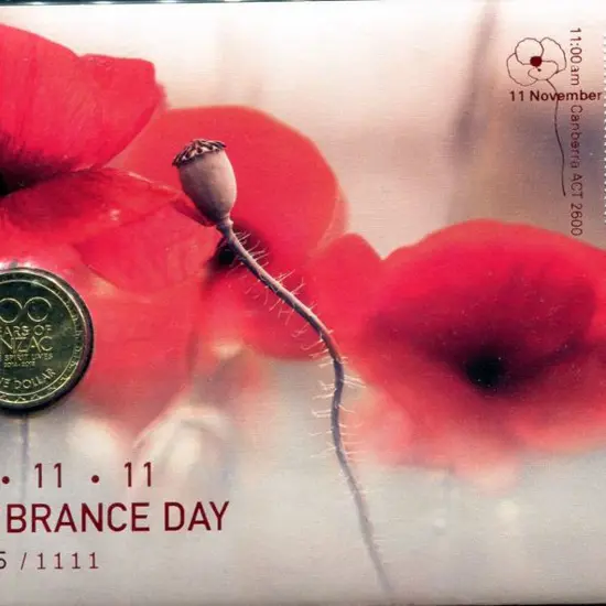 2016 (11th Nov) Remembrance Day 11.11.11 $1 ...