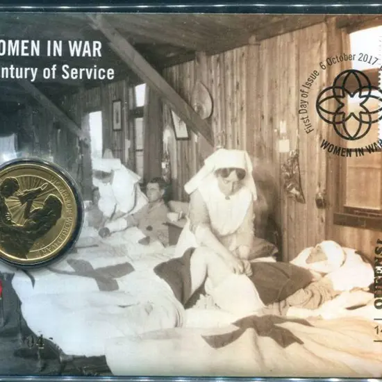 2017 (6th Oct) Women in War with matching $1 stamp ...