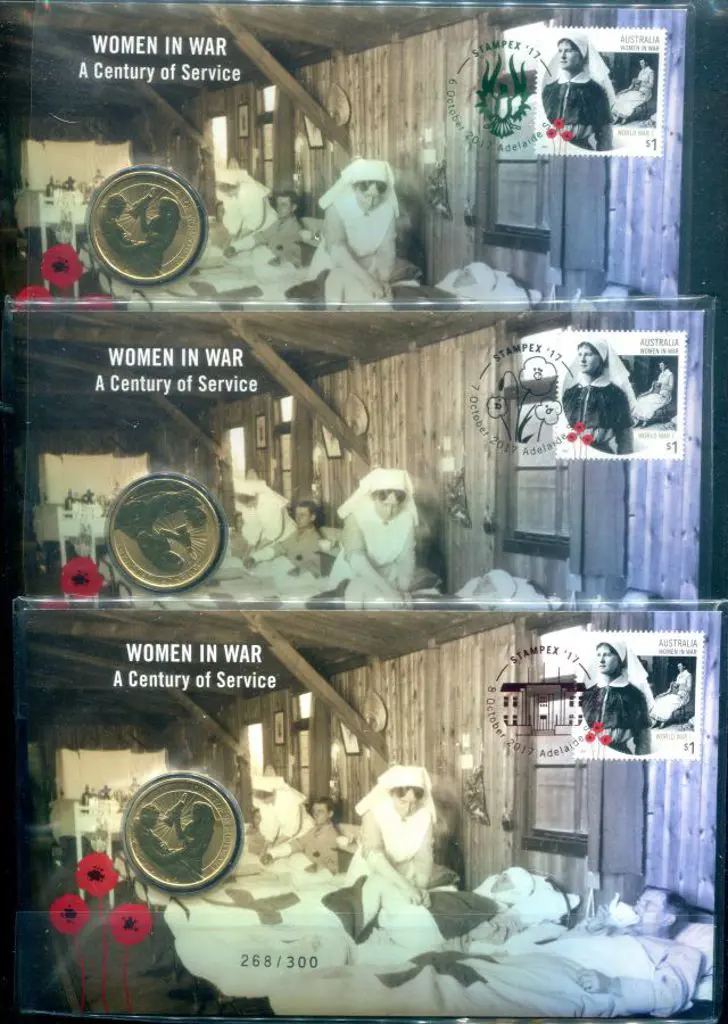 2017 (6th-7th Oct) "Women in War" set of 3 with $1 ... Image 1++