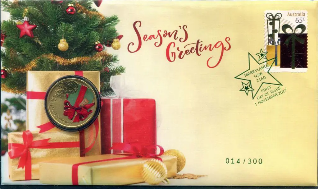 2017 (1st Nov) "Season's Greetings" PNC with Perth ... Image 1++
