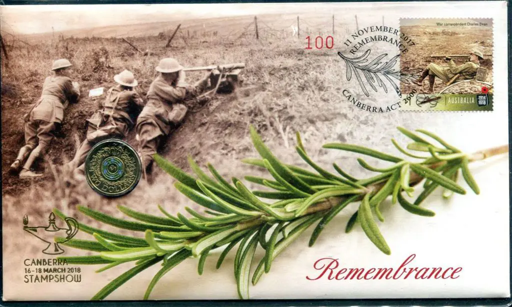 2017 (11th Nov) Remembrance with $1 Charles Bean & ... Image 1++