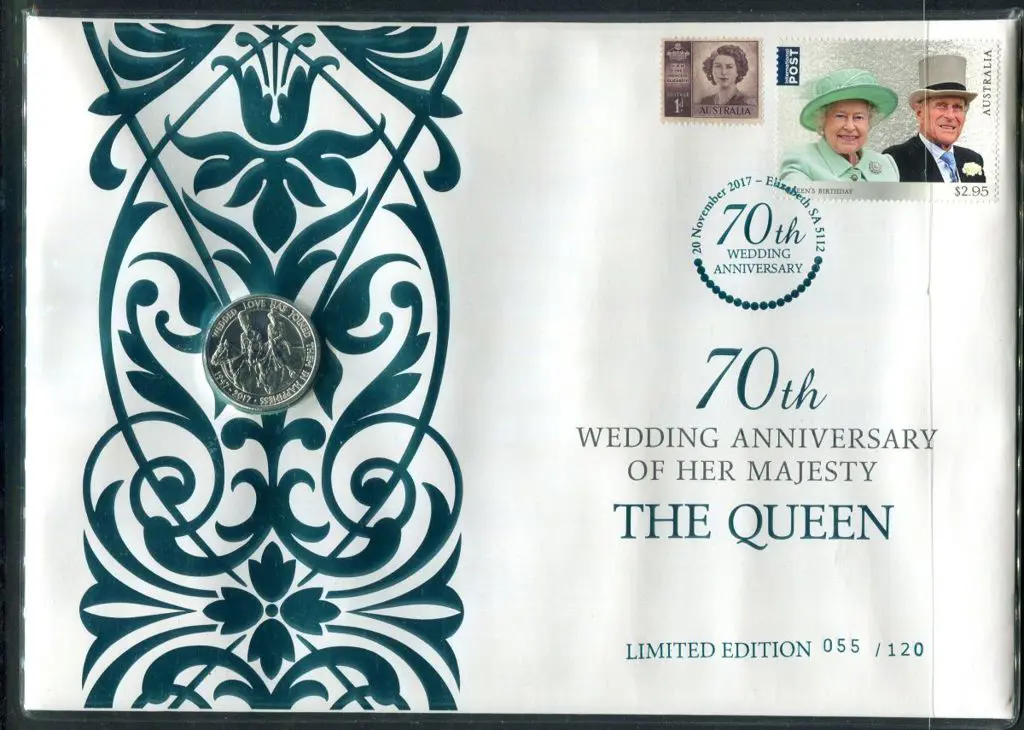 2017 (20th Nov) QEII 70th Wedding Anniv with $2.95 ... Image 1++