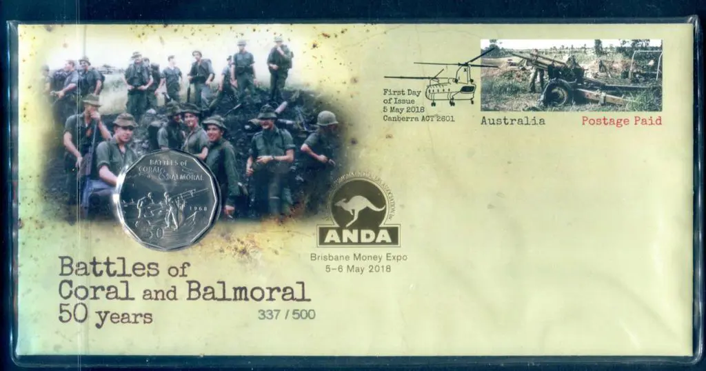 2018 (5th May) Battles of Coral & Balmoral 50c ... Image 1++