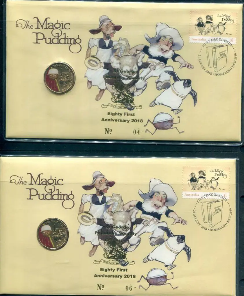 2018 (21st Aug) The Magic Pudding with matching $1 ... Image 1++