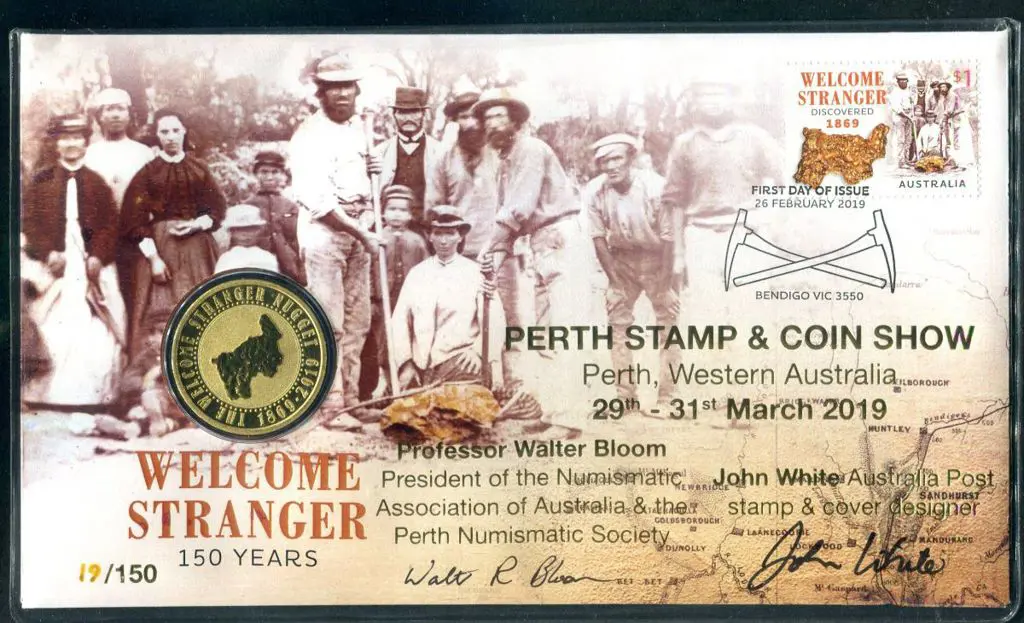 2019 (26th Feb) "Welcome Stranger" ovptd "Perth ... Image 1++