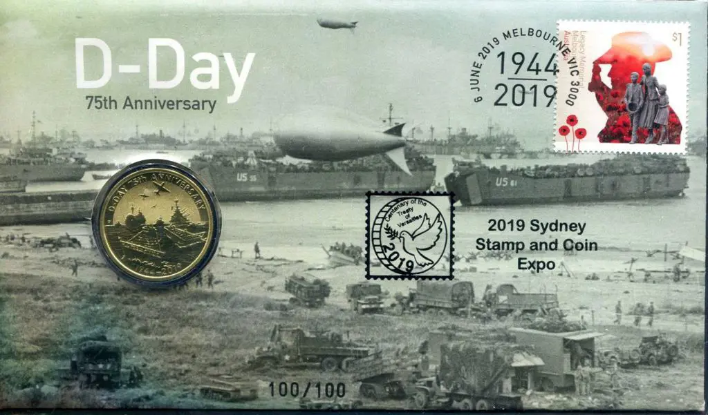2019 (6th June) D-Day 75th Anniv as above ovptd ... Image 1++