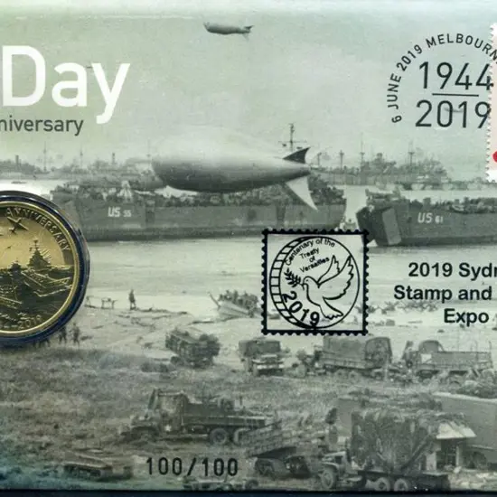 2019 (6th June) D-Day 75th Anniv as above ovptd ...