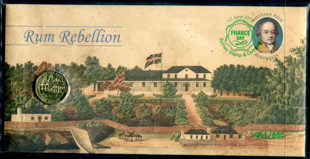 2019 (13th June) Rum Rebellion Postage Paid env ... Image 1++