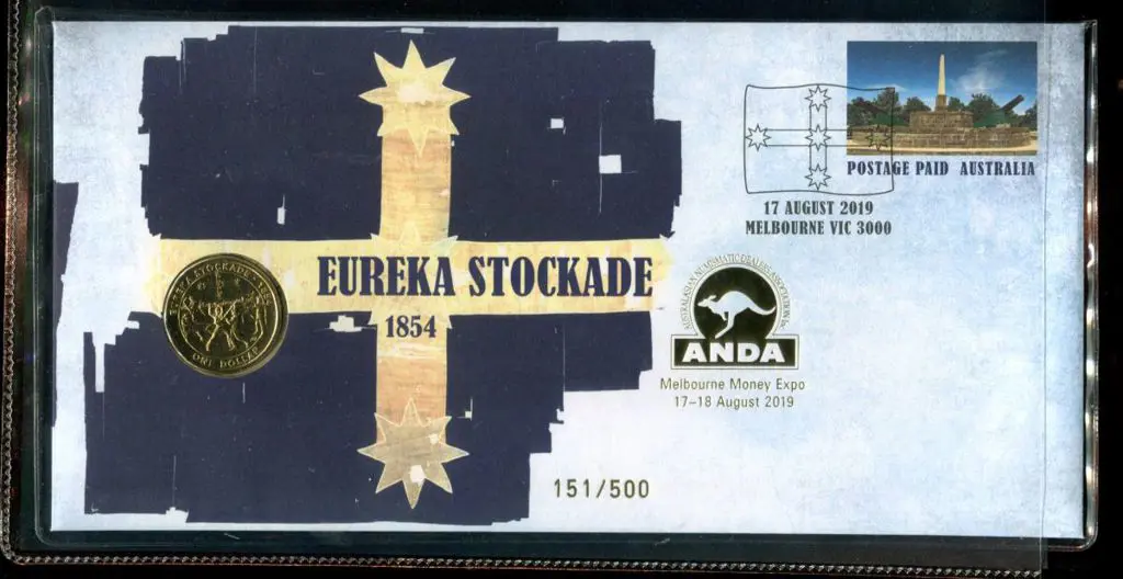 2019 (17th Aug) Eureka Stockade Postage Paid env ... Image 1++