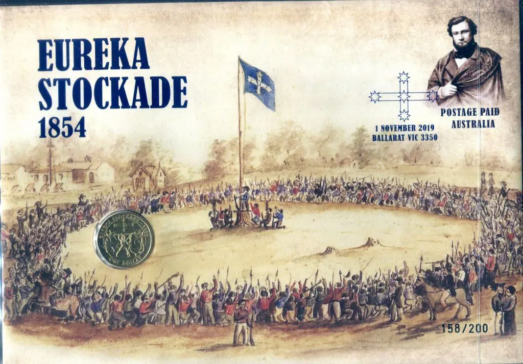 2019 (1st Nov) Eureka Stockade large Postage Paid ... Image 1++