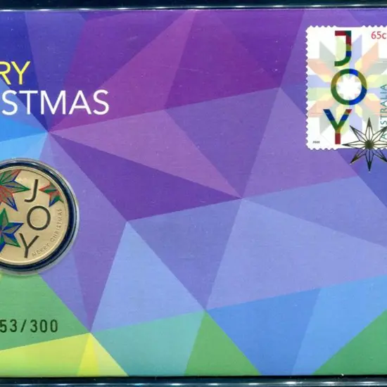 2022 (1st Nov) "Merry Christmas" with 65c Joy & ...