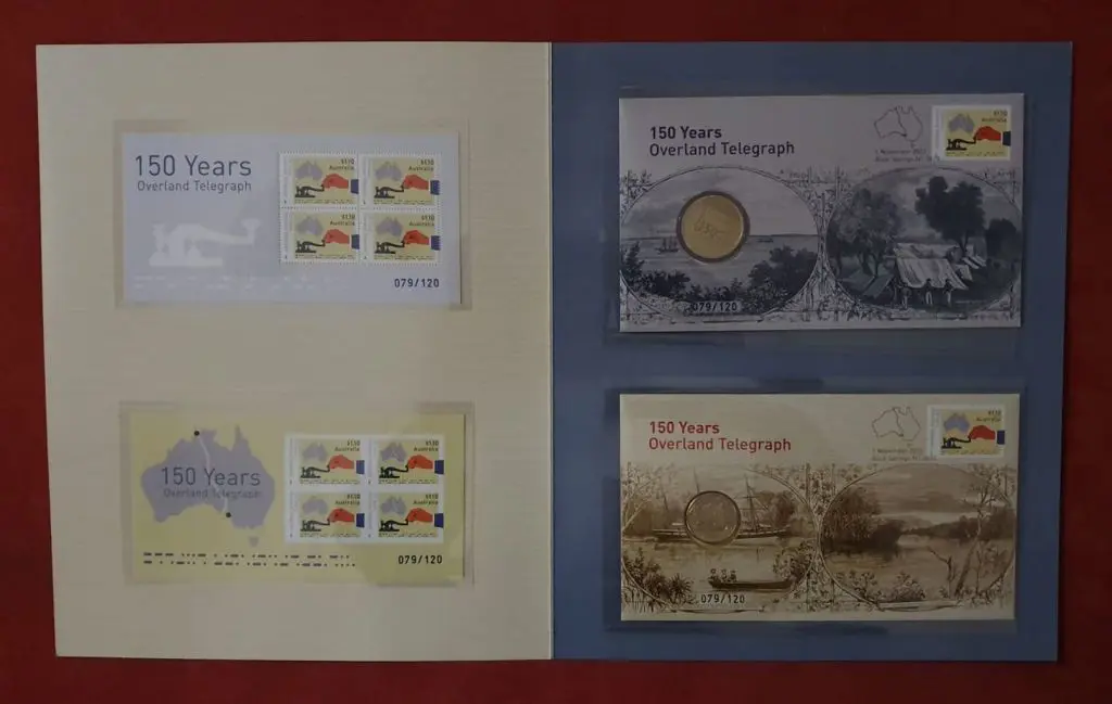 2022 (1st Nov) 150 Years Overland Telegraph pair ... Image 1++