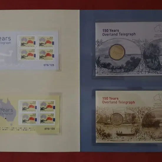 2022 (1st Nov) 150 Years Overland Telegraph pair ...