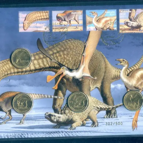 2022 (1st Nov) Australian Dinosaurs with set of 4 ...