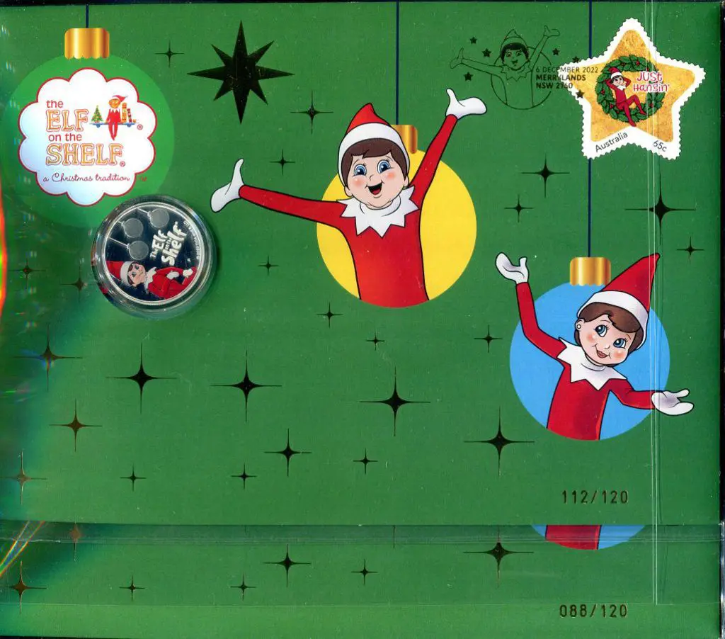 2022 (5th Dec) "The Elf on the Shelf" with 65c ... Image 1++