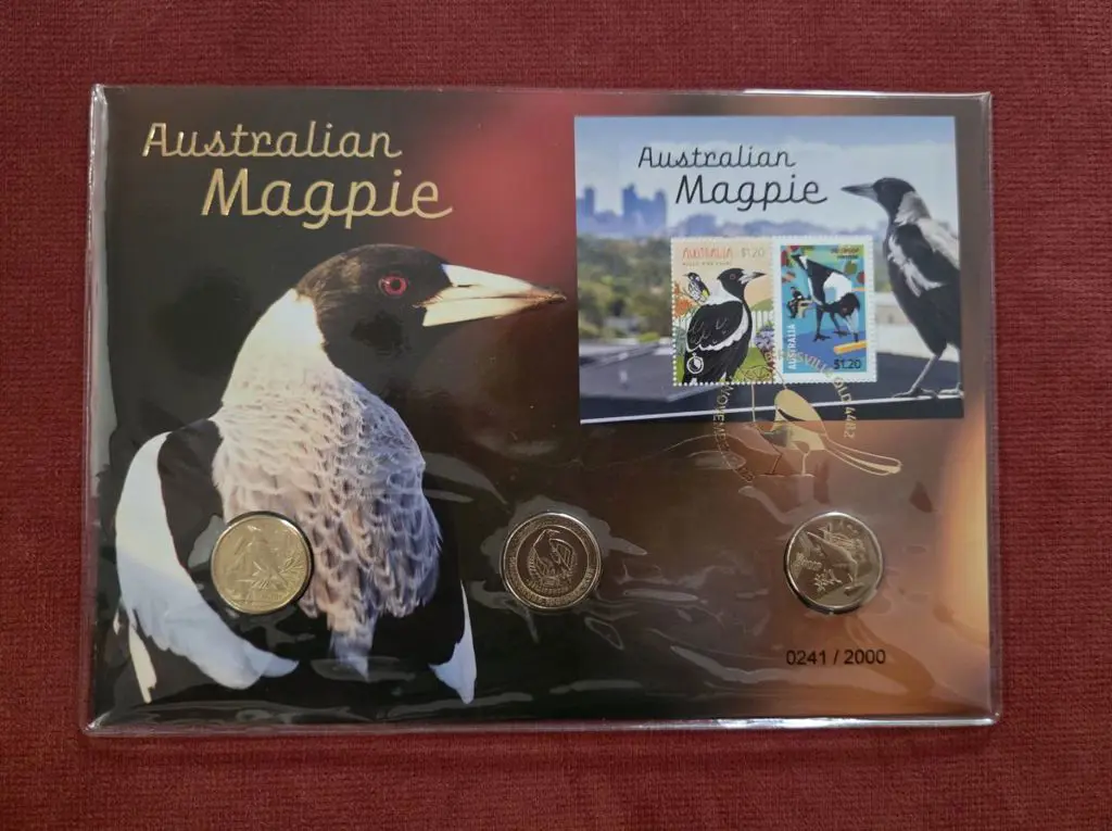 2023 (1st Nov) Australian Magpie with $2.40 M/S ... Image 1++