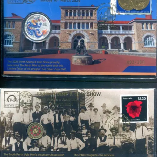 2024 (8th-10th Mar) Perth Stamp & Coin Show set of ...