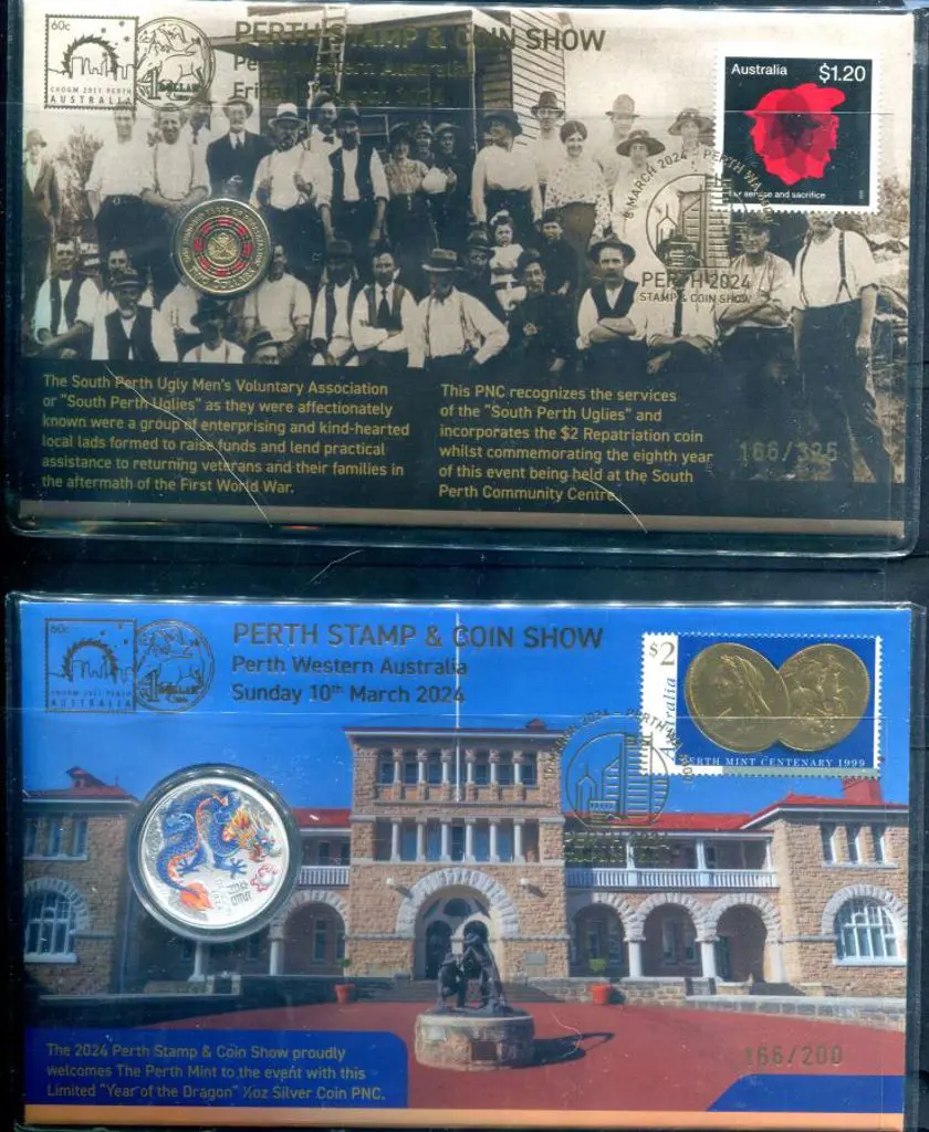 2024 (8th-10th Mar) Perth Stamp & Coin Show set of ... Image 1++