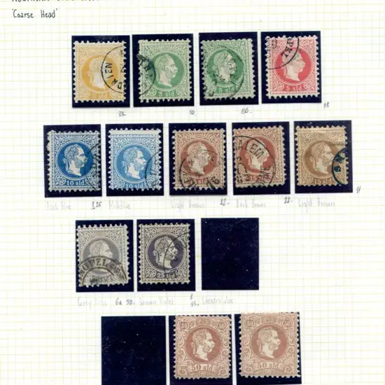Austria 1867 to 1909 PO's in Levant collection ...