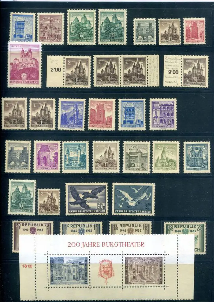 Austria 1945-1957 MUH from low value Hitler ovpts ... Image 1++