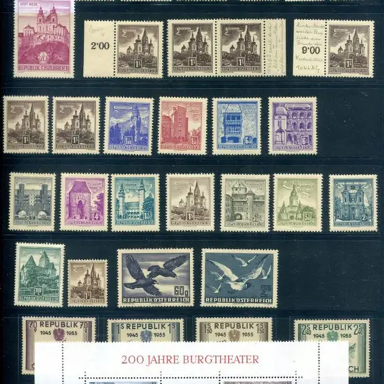 Austria 1945-1957 MUH from low value Hitler ovpts ...
