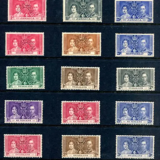 British Commonwealth 1937 Coronation "SPECIMEN" ...
