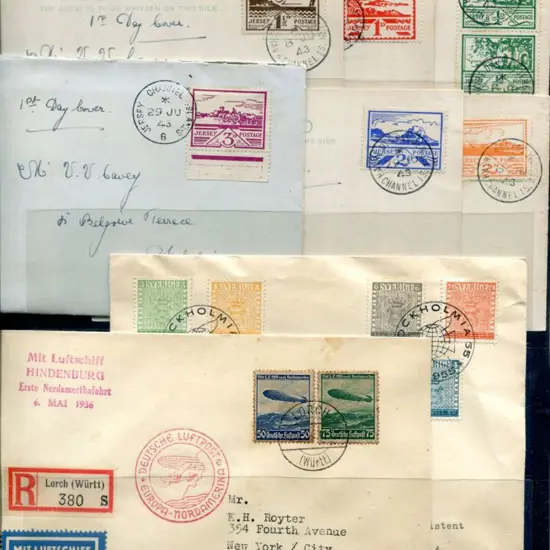 World Group of smaller lots comprising Jersey 1943 ...