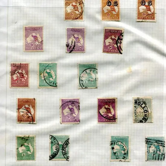 Kangaroos Group of small mult wmk & COA wmks with ...