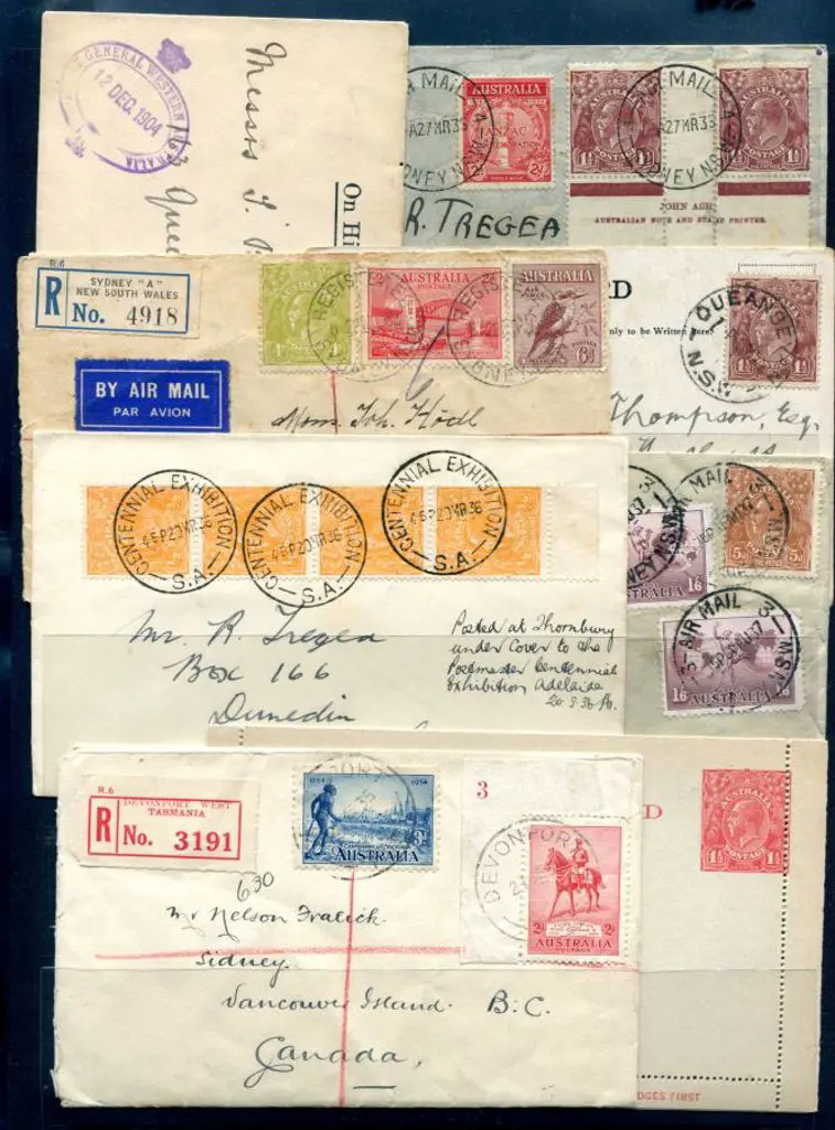Pre-decimals 1904-1935 range of covers noting KGV ... Image 1++
