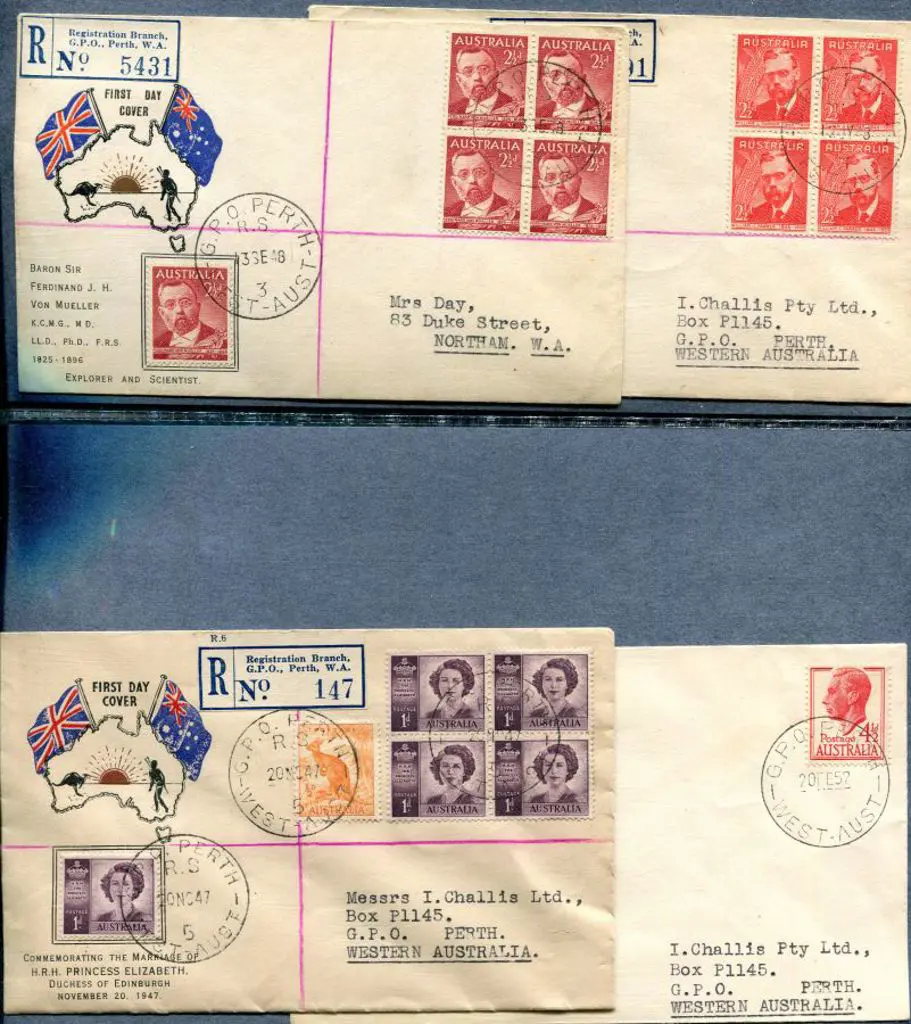 First Day Covers 1937-1964 bundle of pre-decimal ... Image 1++
