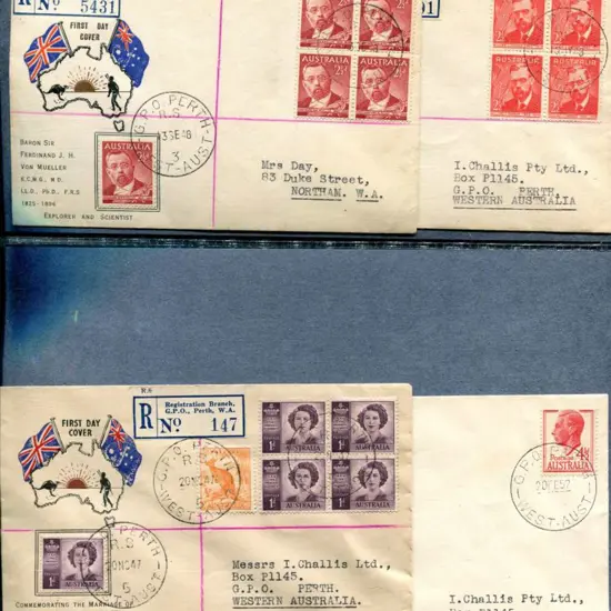 First Day Covers 1937-1964 bundle of pre-decimal ...