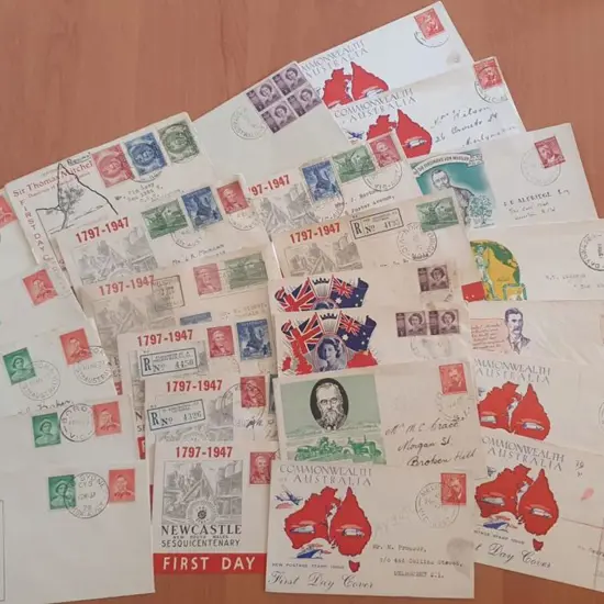 First Day Covers 1937-1965 range from mixed ...