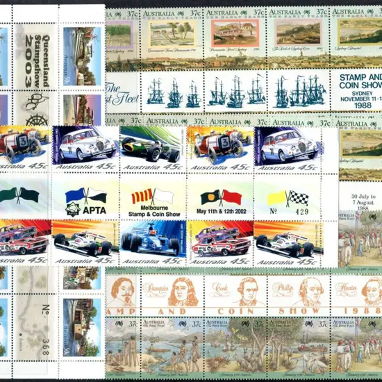 Gutters 1988 "Sydney Stamp & Coin Show", "Sydpex ...