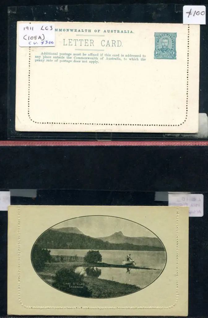 Letter Cards KGV full face mint unused with scenes ... Image 1++