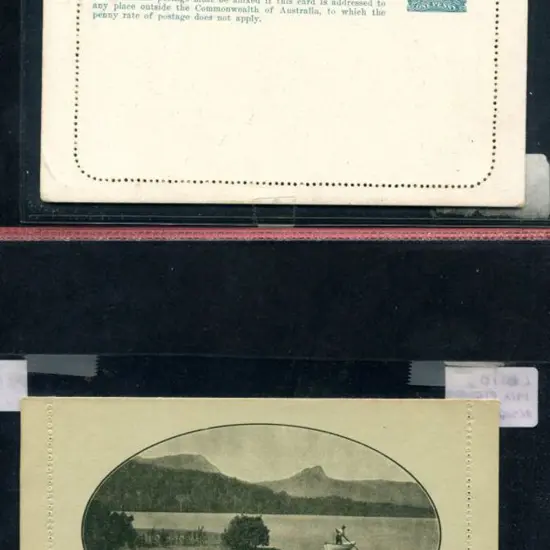 Letter Cards KGV full face mint unused with scenes ...