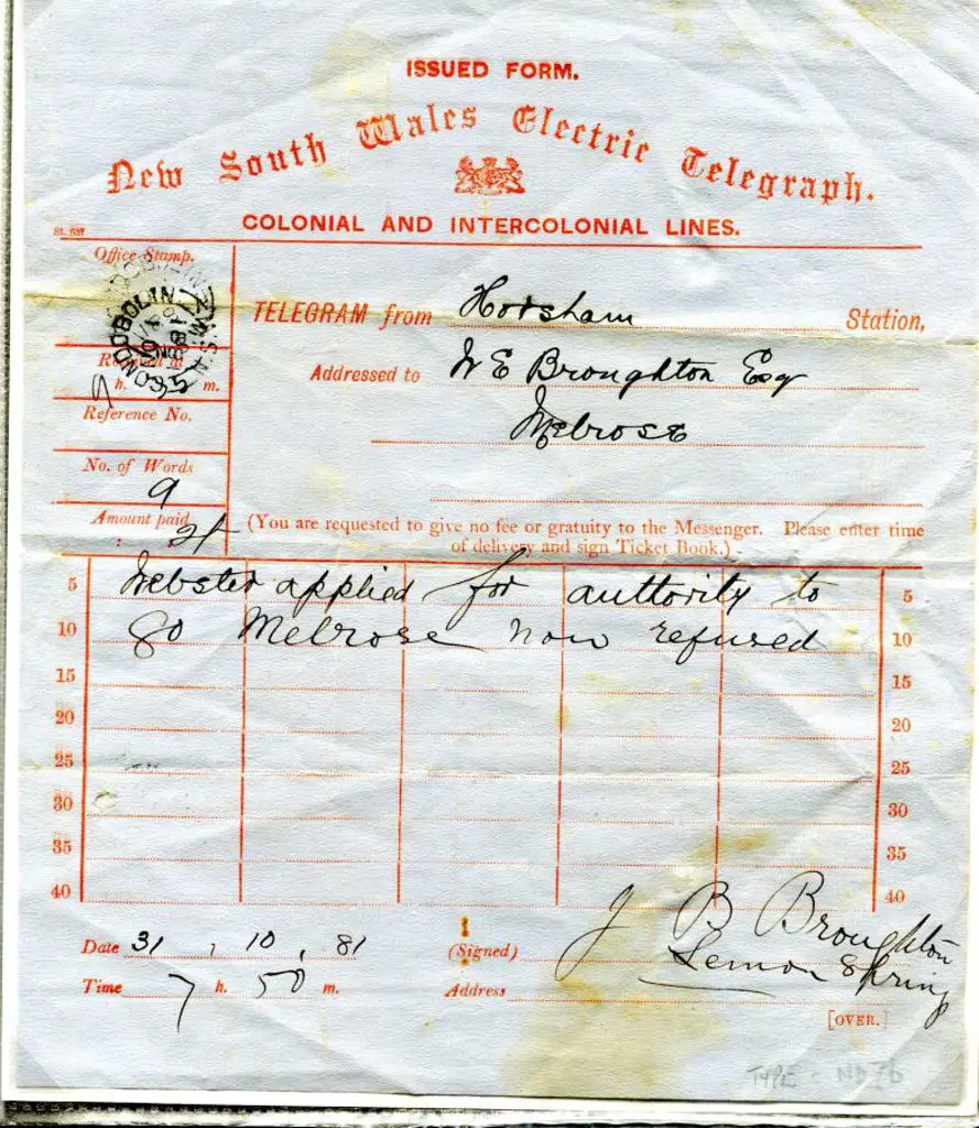Telegraphs Small group consisting 1881 NSW ... Image 1++