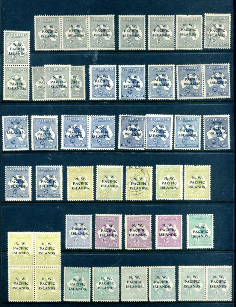 New Guinea-NWPI Kangaroos 2d to 1/- with ... Image 1++