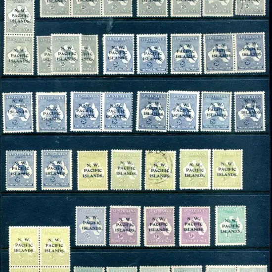 New Guinea-NWPI Kangaroos 2d to 1/- with ...