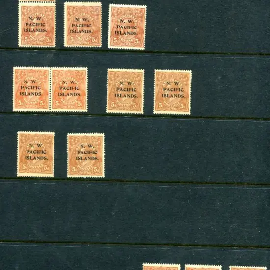 New Guinea-NWPI KGV range sorted by face val to 5d ...