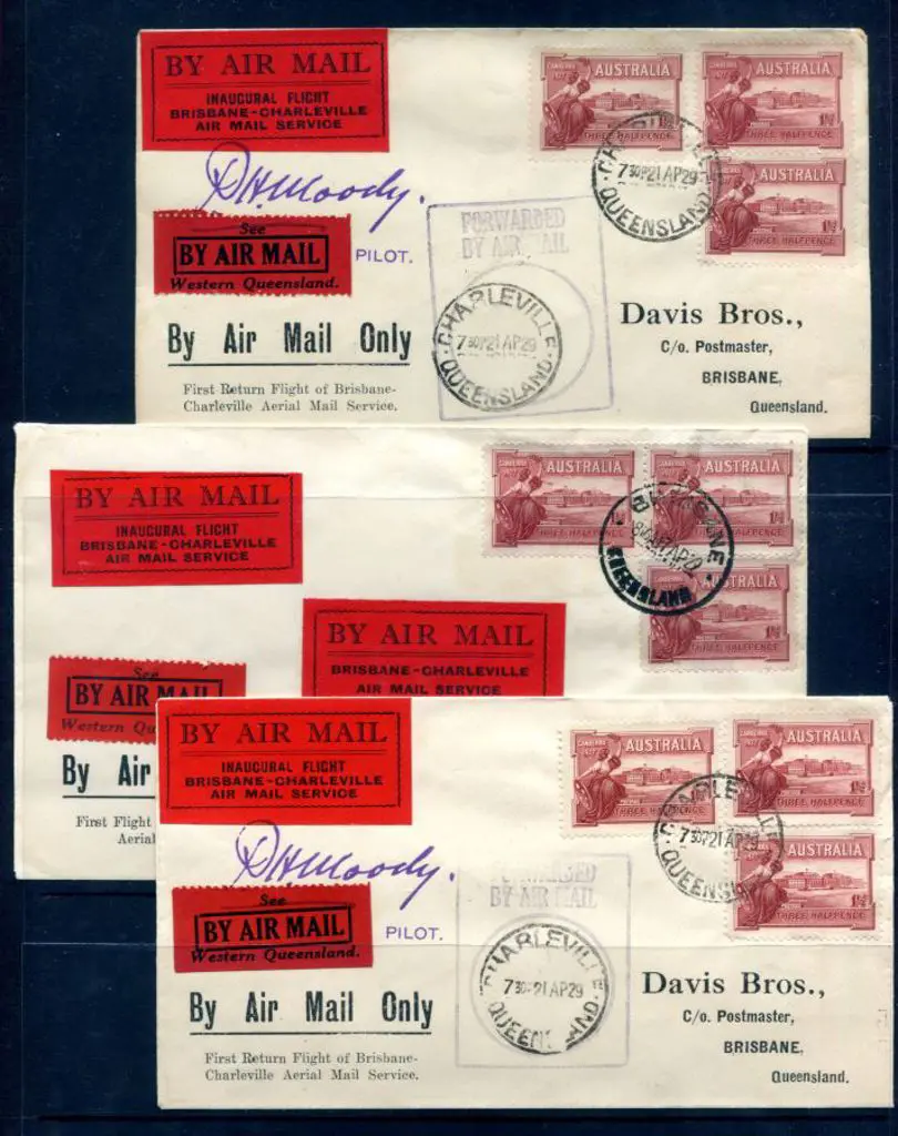 1929 (17th Apr) Charleville to Brisbane return ... Image 1++