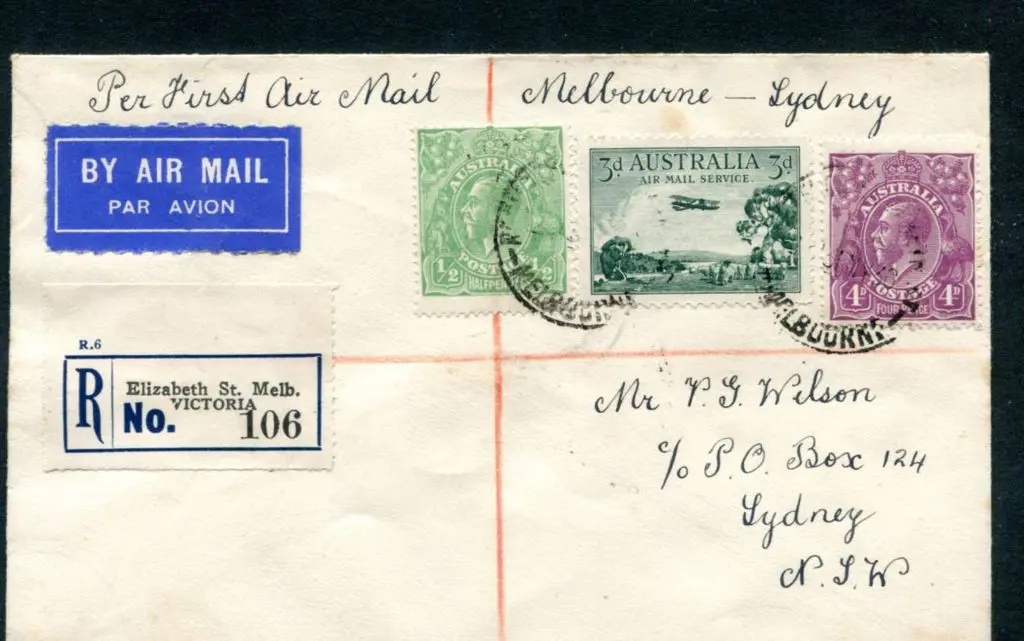 1930 (1st June) Melbourne to Sydney ANA First Air ... Image 1++