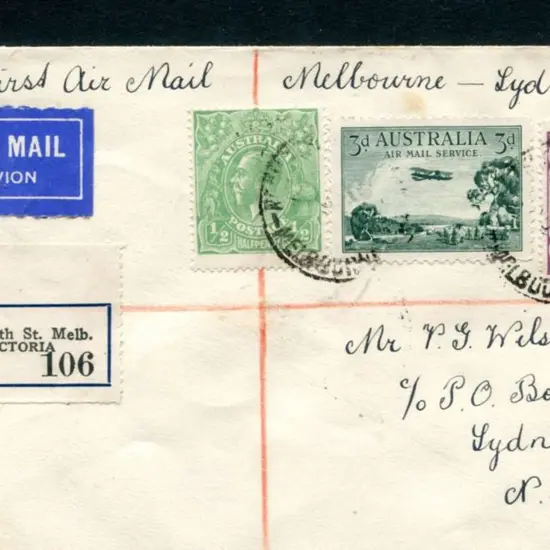 1930 (1st June) Melbourne to Sydney ANA First Air ...
